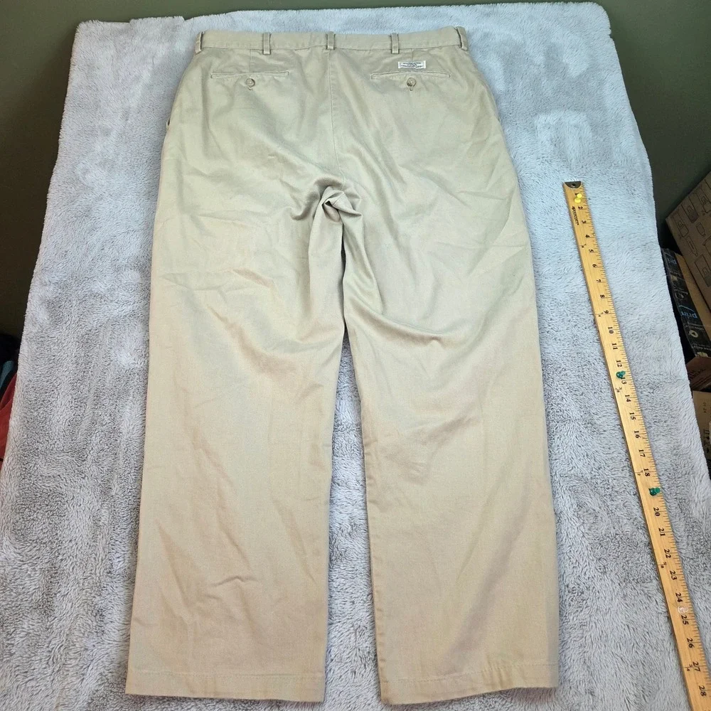 Polo Ralph Lauren Classic Chino Pants Mens 36/32 Flat Front Straight Leg Khaki
